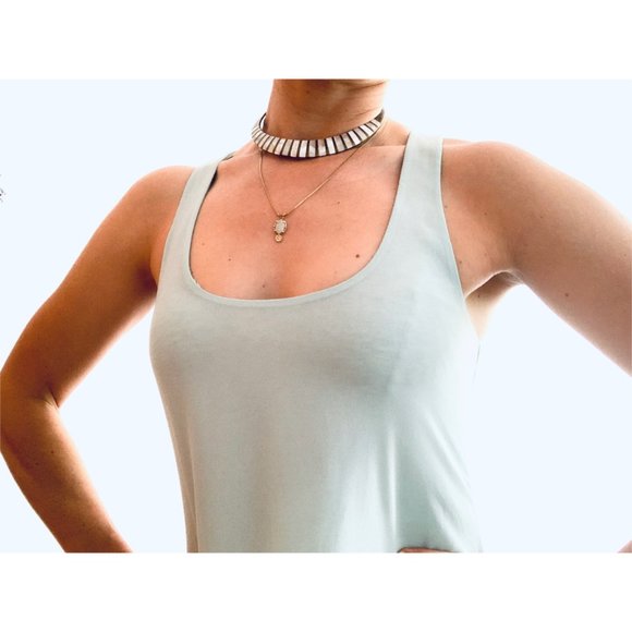 Mint Green Chiffon Dress - Picture 12 of 12